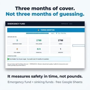 Emergency Fund Tracker for Google Sheets